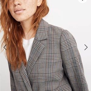 Madewell Caldwell Double-Breasted Blazer in Menswear Plaid